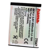 Hama Battery 3.6V/600mAh Li-Ion SonyEricsson D750i/K750i (00077047)